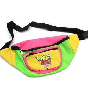 90s Night Detroit Red Wings Fanny Pack Waist Bag NEON Yellow Pink Green Idegy